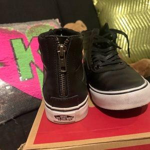 Leather hi-top Vans